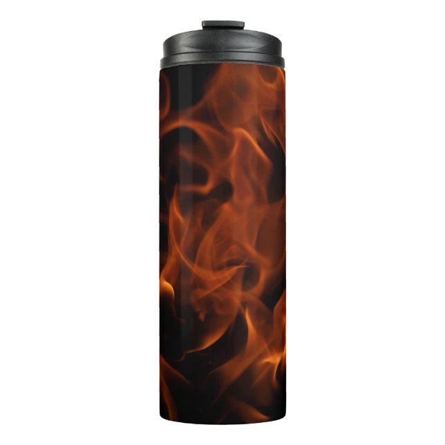 Red fire wallpaper thermal tumbler (Front)