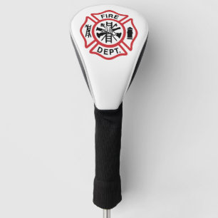 Red Firefighter Golf Head Cover
