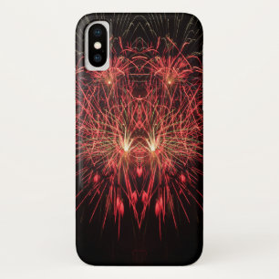 Red Fireworks Black Background Case-Mate iPhone Case