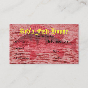 Red Fish business card