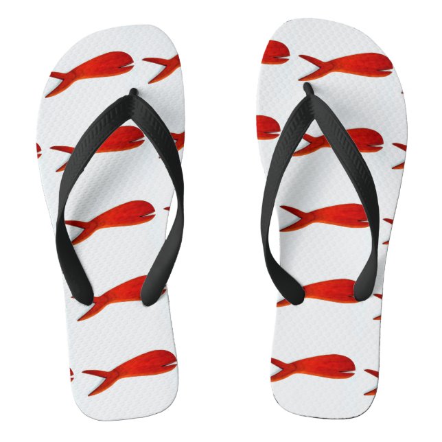 red fish design jandals (Footbed)