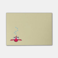 Red Fish with Big Eyes Cartoon Illustration