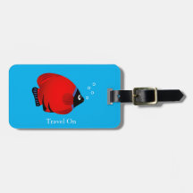 Red Fish with Custom Text