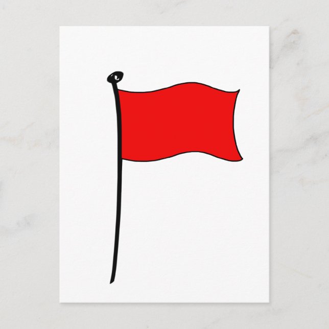Red Flag: postcards (Front)
