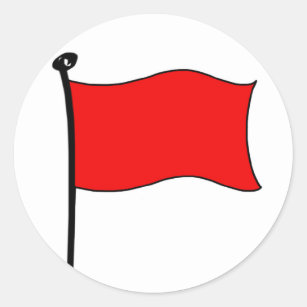 Red Flag: stickers (large)