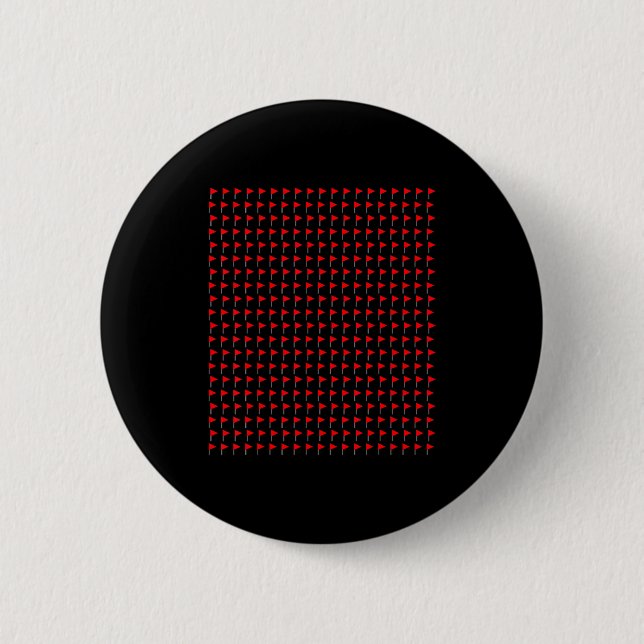 Red Flags Meme Lover Trendy Funny Social  6 Cm Round Badge (Front)