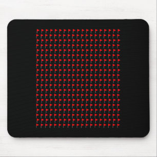 Red Flags Meme Lover Trendy Funny Social Mouse Pad