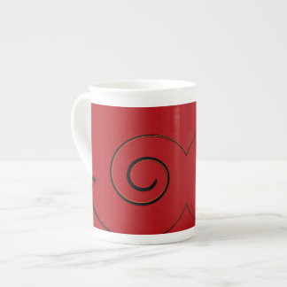 Red Flair Bone China Mug