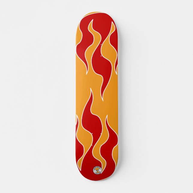 Red Flame Board Skateboard (Front)