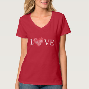Red Flame Heart Love T-Shirt