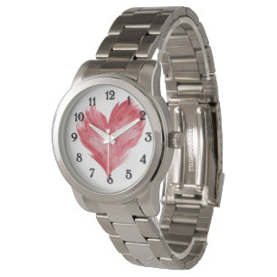 Red Flame Heart Watch