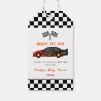 Red Flame Race Car Ready Set Go Baby Shower