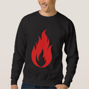 Red flame sweatshirt