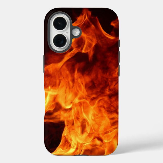 Red Flames Case-Mate iPhone Case (Back)