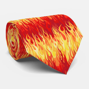 Red Flames Pattern – Hot Rod Tie