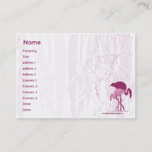 Red Flamingo - Chubby Business Card