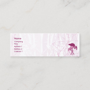 Red Flamingo - Skinny Mini Business Card