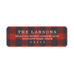 Red Flannel<br><div class="desc">Rustic red and black country plaid design that can be personalised with your name and return address.</div>