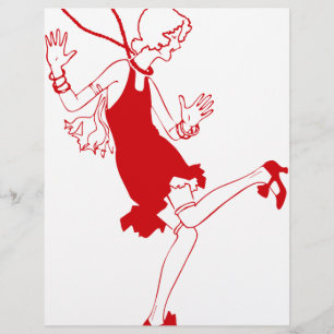 red flapper girl