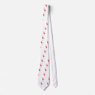 red flapper girl tie