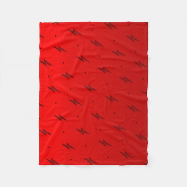 Red Flash Fleece Blanket (Front)