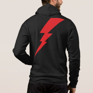 Red Flash Lightning Bolt Hoodie