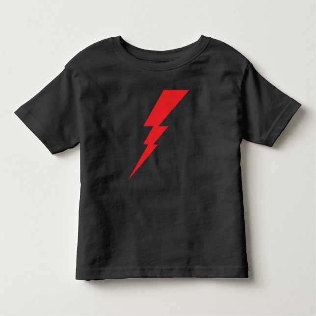 Red Flash Lightning Bolt Toddler T-Shirt (Front)