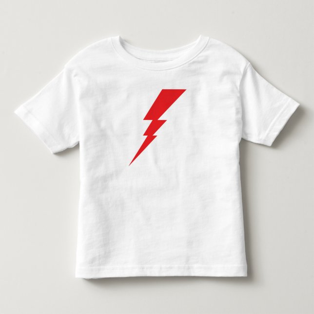Red Flash Lightning Bolt Toddler T-Shirt (Front)