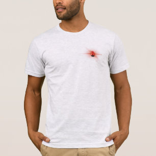 Red Flashing Light Lightning Bolt T-Shirt