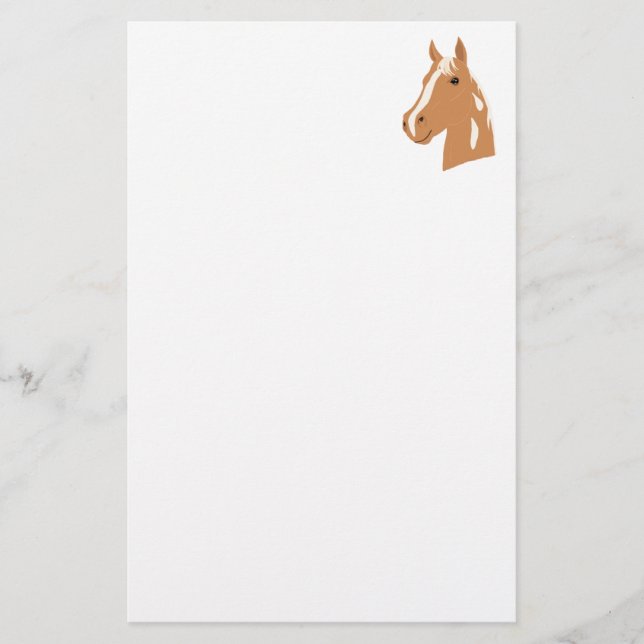 Red Flight the Happy Horse Stationery (Front)
