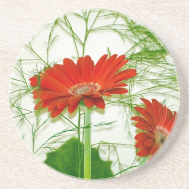Red Floral Coaster (Front)