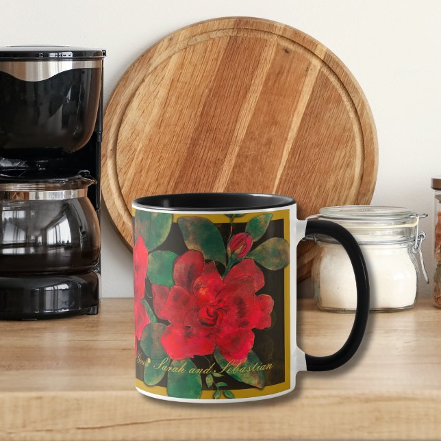 Red Floral Custom Mother’s Day Mug (Creator Uploaded)