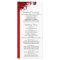 Red Floral Gothic Wedding Program Templates
