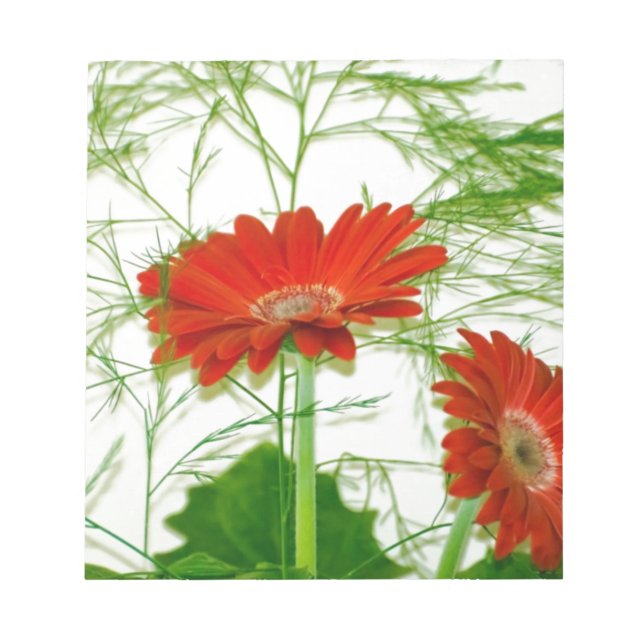 Red Floral Notepad (Front)