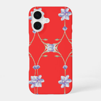Rèd floral phone case