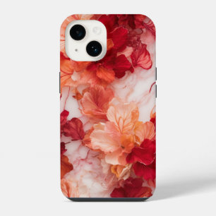 Red Floral Phone Case Wallpaper