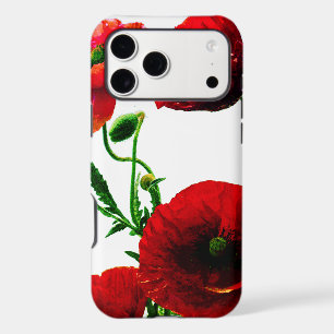 Red Floral Poppy Flowers Spring Summer Garden