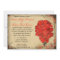 Red Floral Vintage Wedding Invitation