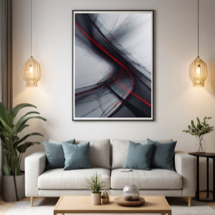 Red Flow Canvas Print
