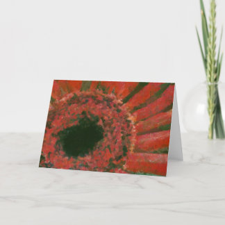Red Flower Artwork Greeting Card