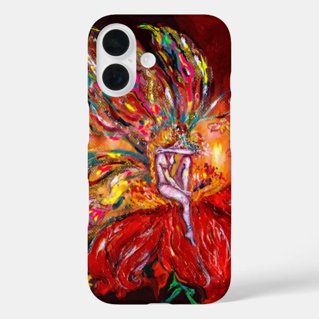 RED FLOWER FAIRY Fantasy Case-Mate iPhone Case (Back)