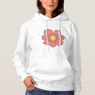 Red flower hoodie