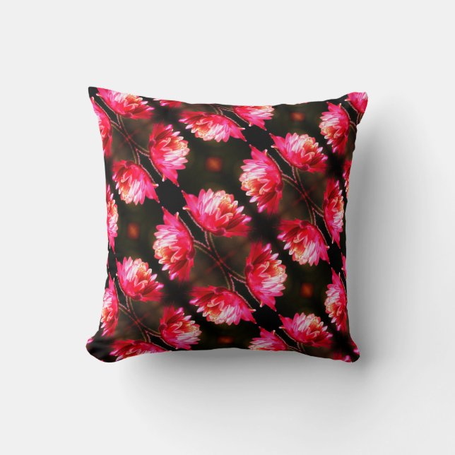 Red Flower In Sunlight Close Up Pattern  Cushion (Front)