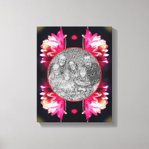 Red Flower In Sunlight Frame Create Your Own Photo Canvas Print