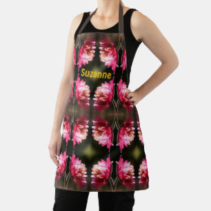 Red Flower In Sunlight Pattern Personalised Apron