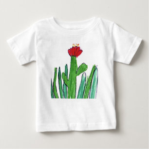 Red Flower in the Grass Baby T-Shirt