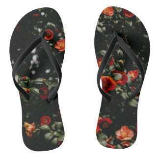 Red flower  jandals