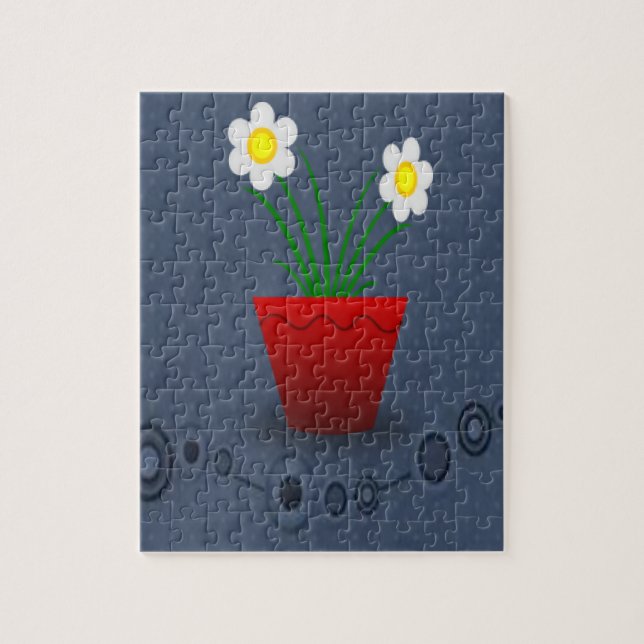 red flower jigsaw puzzle for everyone (Vertical)