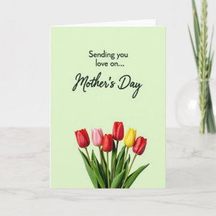Red Flower Mothers Day Card