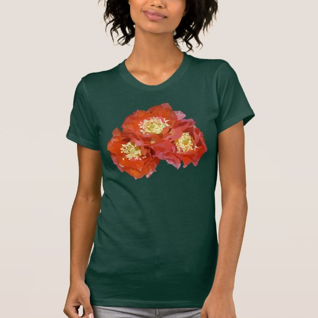 Red Flower Painting T-Shirt (Front)